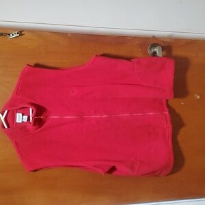 Red Classic Elements Women Plus Size Fleece Vest with Pockets, Size 2X